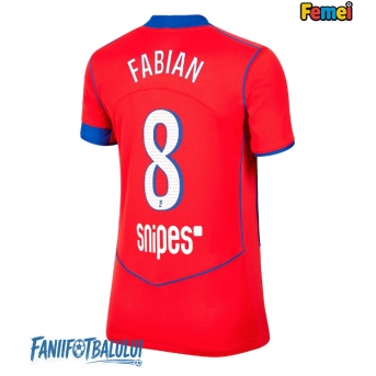 Paris Saint-Germain Fabian Ruiz #8 Tricou Fotbal Replică 2025-26 Femei Treilea